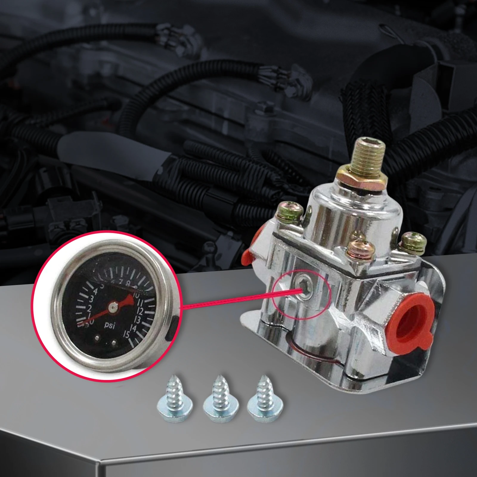 Регулятор давления топлива с манометром, карбюратор, регулятор давления топлива, цинковый сплав для карбюратора, замена карбюратора 1-4 PSI 12-804
Регулятор давления топлива с манометром, карбюратор, регулятор давления топлива, цинковый сплав для карбюратора, замена карбюратора 1-4 PSI 12-804