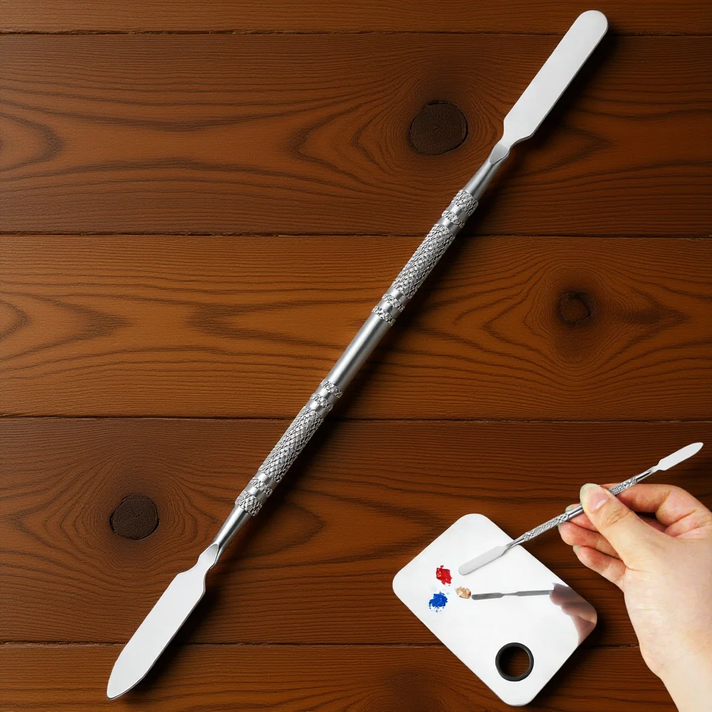 Foundation Mixing Stick Stainless Steel Color Modulation Bar for Makeup Eyeshadow Concealer Stylish Easy Clean Professional
Foundation Mixing Stick Stainless Steel Color Modulation Bar for Makeup Eyeshadow Concealer Stylish Easy Clean Professional