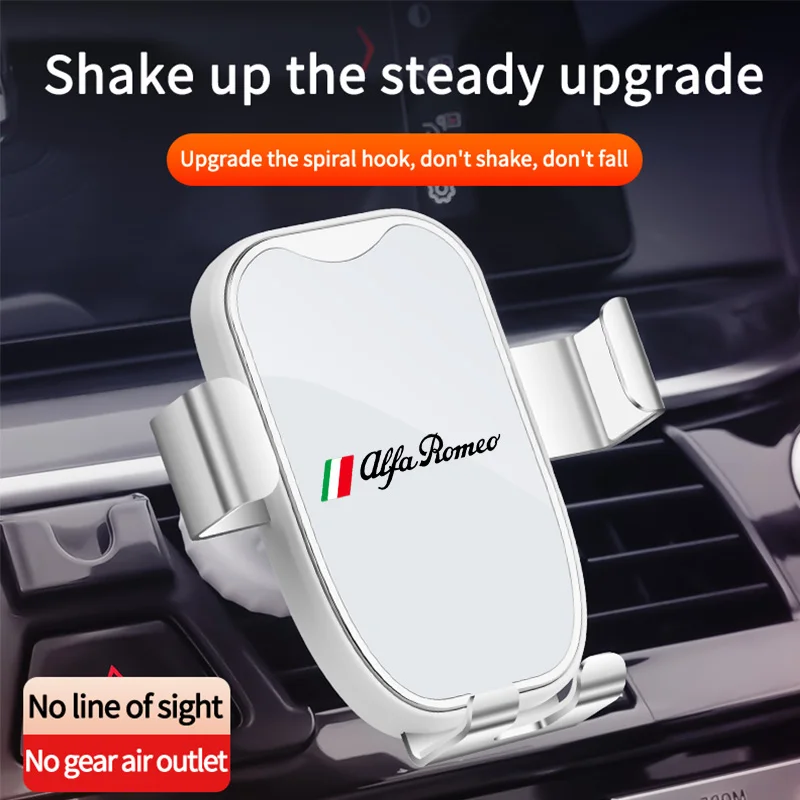 Gravity Car Phone Holder Car Air Vent Clip Mount Mobile Phone Holder For Alfa Romeo Mito147 Giulietta 159 156 Giulia Sportiva
Gravity Car Phone Holder Car Air Vent Clip Mount Mobile Phone Holder For Alfa Romeo Mito147 Giulietta 159 156 Giulia Sportiva