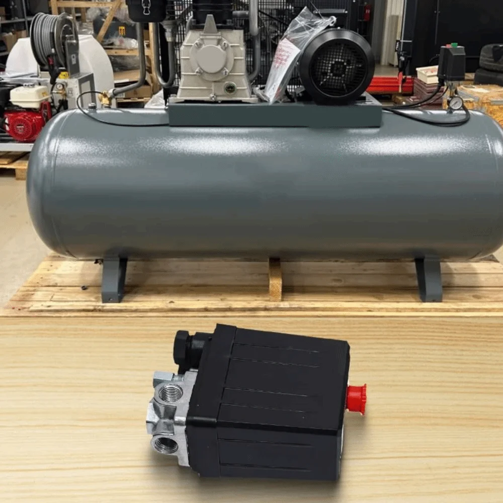 Переключатель давления воздушного компрессора с пневматическим управлением, черный электромагнитный/двухтактный переключатель, автоматический переключатель давления воздуха 220 В 15 А
Переключатель давления воздушного компрессора с пневматическим управлением, черный электромагнитный/двухтактный переключатель, автоматический переключатель давления воздуха 220 В 15 А