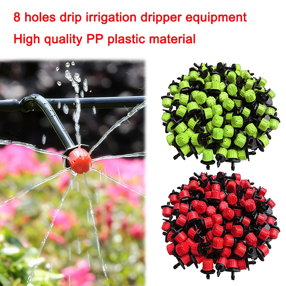 500Pcs 1/4 Inch Adjustable Irrigation Drippers Drip Irrigation Emitters Rotating Sprinklers for Balcony Yard Greenhouse
500Pcs 1/4 Inch Adjustable Irrigation Drippers Drip Irrigation Emitters Rotating Sprinklers for Balcony Yard Greenhouse
