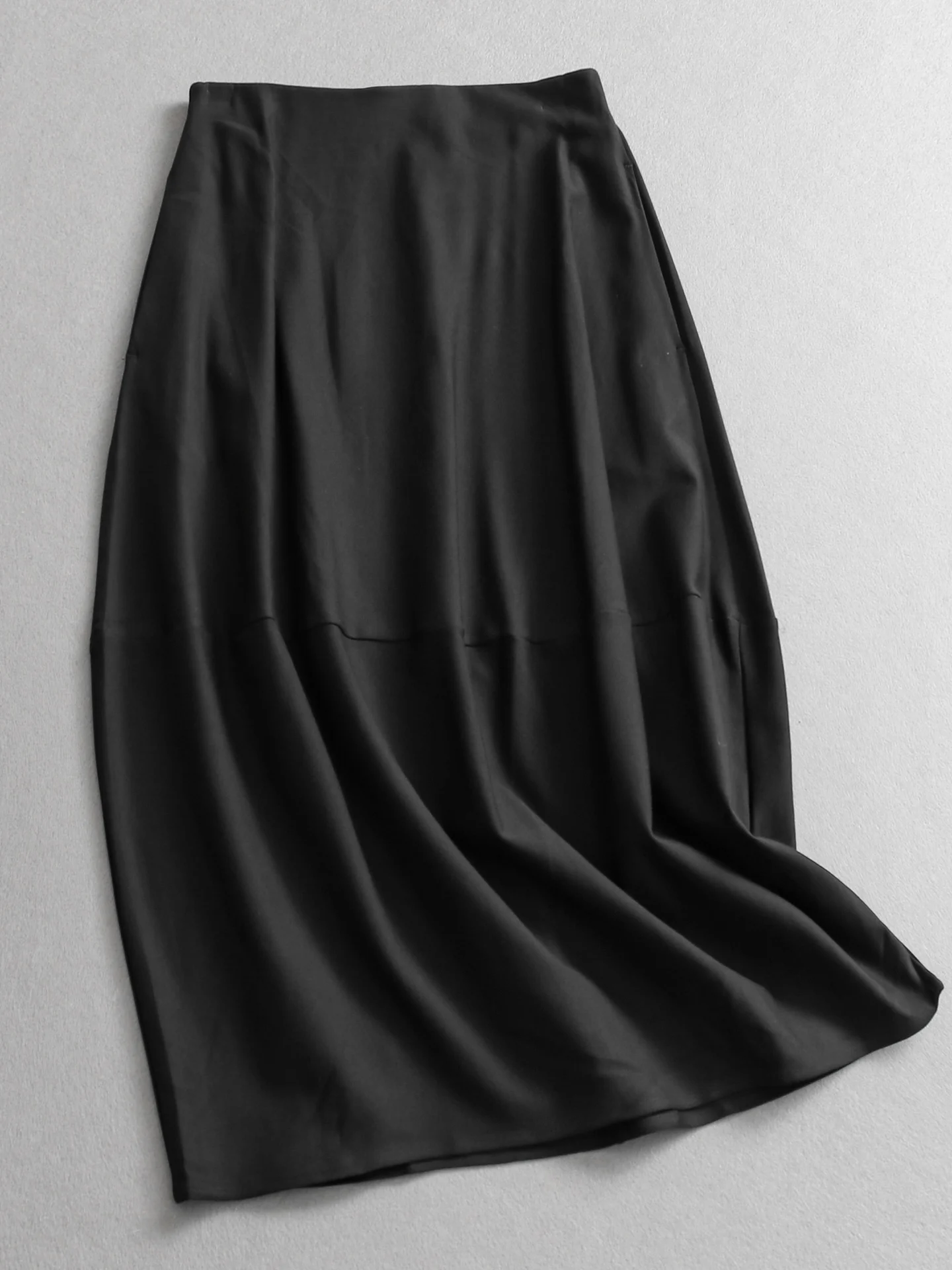 Black Commuter High Waist Flared Skirt Elastic Waist Midi Length Women's Skirt Slimming Suit Style Polyester Fiber
Black Commuter High Waist Flared Skirt Elastic Waist Midi Length Women's Skirt Slimming Suit Style Polyester Fiber