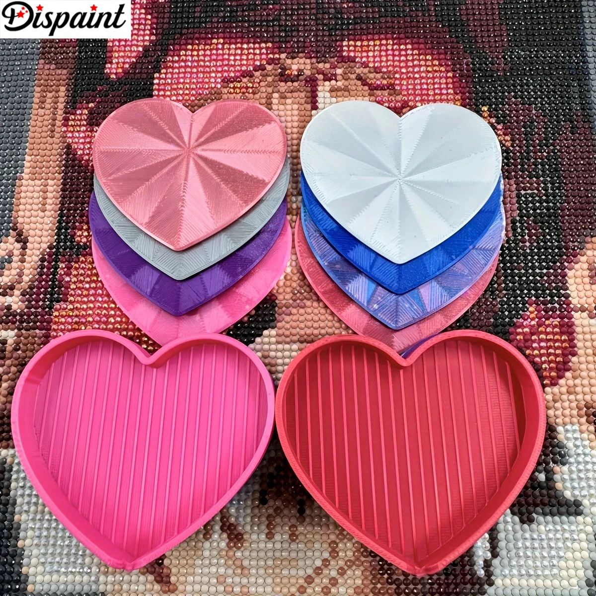 Dispaint Love Инструменты для алмазной живописи Лотки Бусины Организуйте контейнеры для хранения Лотки Diy Красочные аксессуары для вышивки с крышкой
Dispaint Love Инструменты для алмазной живописи Лотки Бусины Организуйте контейнеры для хранения Лотки Diy Красочные аксессуары для вышивки с крышкой