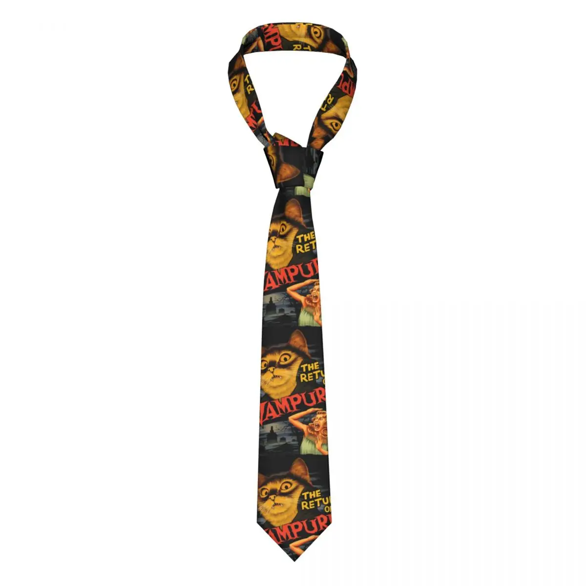 Cat The Return Of Vampurr Neckties Polyester 8 cm Wide Horror Halloween Neck Ties for Mens Suits Accessories Gravatas Business
Cat The Return Of Vampurr Neckties Polyester 8 cm Wide Horror Halloween Neck Ties for Mens Suits Accessories Gravatas Business