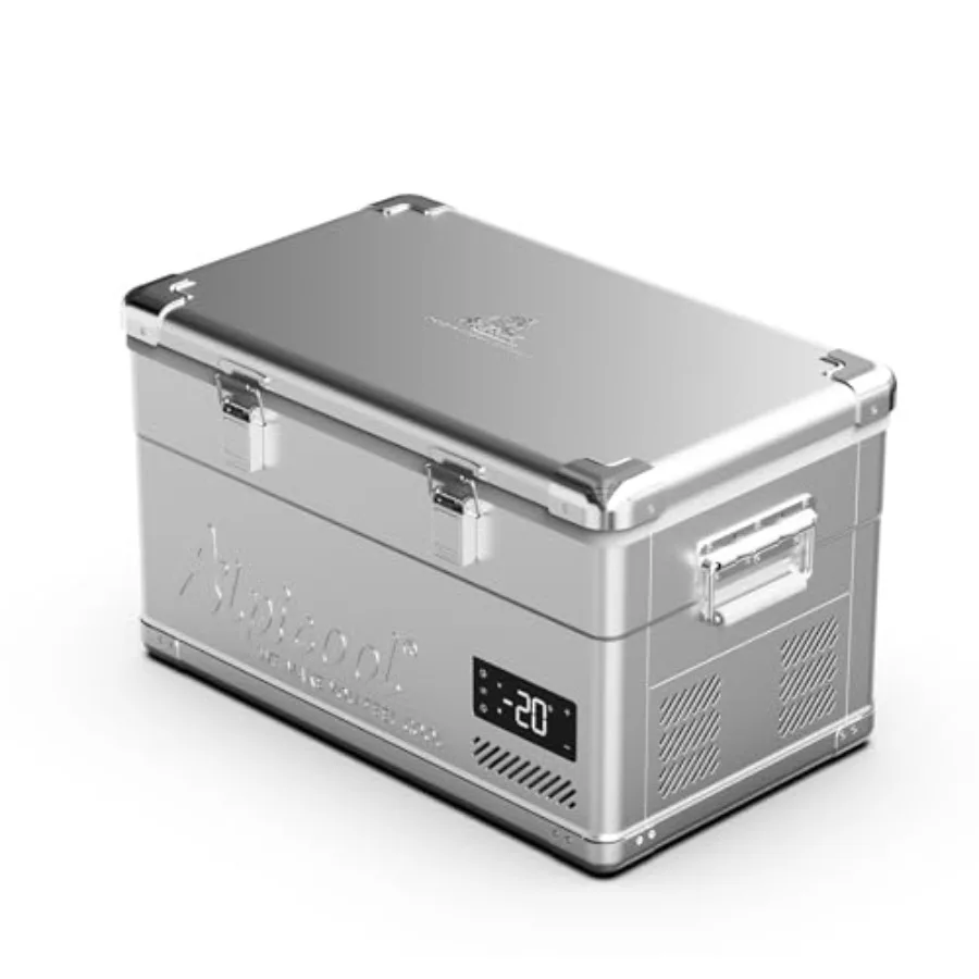 Portable car refrigerator for outdoor camping RV truck use, aluminum alloy body, black color, fast cooling from -4 to 68 with d
Portable car refrigerator for outdoor camping RV truck use, aluminum alloy body, black color, fast cooling from -4 to 68 with d