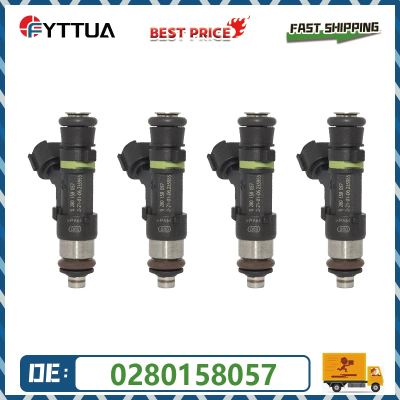 4pcs fuel Injector 0280158057 For CITROEN C2 C3 C4 PEUGEOT 206CC 207 307 308 XSARA PICASSO 1.6 16V 12598646 1984F7
4pcs fuel Injector 0280158057 For CITROEN C2 C3 C4 PEUGEOT 206CC 207 307 308 XSARA PICASSO 1.6 16V 12598646 1984F7