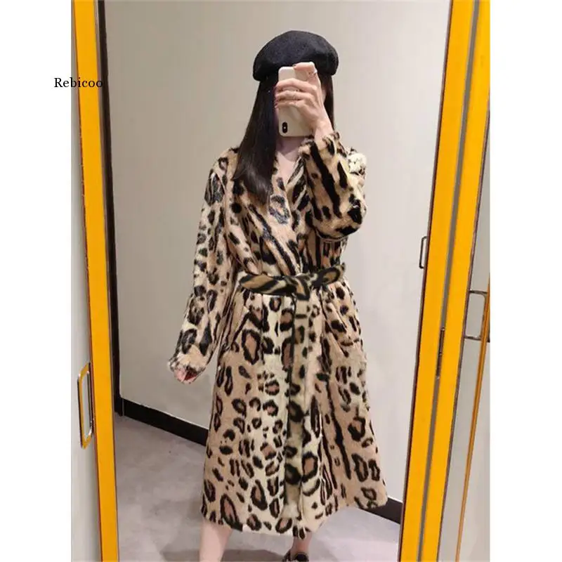 Leopard Faux Fur Coat Long Faux Fur Jacket Women Winter Fluffy Jacket Female Thick Oversize Winter Plush Trench Coat Ladies
Leopard Faux Fur Coat Long Faux Fur Jacket Women Winter Fluffy Jacket Female Thick Oversize Winter Plush Trench Coat Ladies