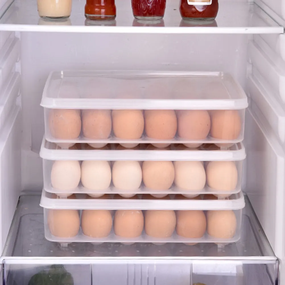 2Pcs Beautiful Easy Clean Egg Tray 24 Grids Stackable Refrigerator Egg Storage Container Space Efficient Kitchen Organizer
2Pcs Beautiful Easy Clean Egg Tray 24 Grids Stackable Refrigerator Egg Storage Container Space Efficient Kitchen Organizer