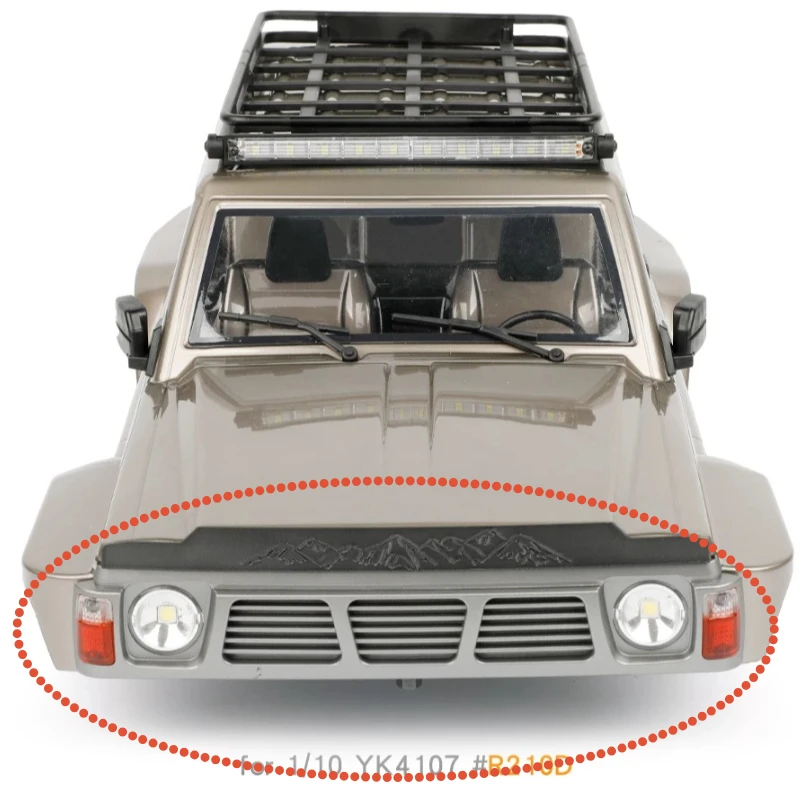 RC Car hood sand guard, Patrol simulation climbing car front modification for 1/10 RC YK4107 #R210D
RC Car hood sand guard, Patrol simulation climbing car front modification for 1/10 RC YK4107 #R210D