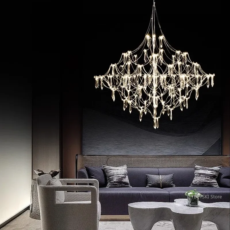 GHEUVNJ GHEUVNJ Italian luxury crystal chandelier villa, hotel lobby, milk tea shop, living room, dining room, lighting fixtur
GHEUVNJ GHEUVNJ Italian luxury crystal chandelier villa, hotel lobby, milk tea shop, living room, dining room, lighting fixtur