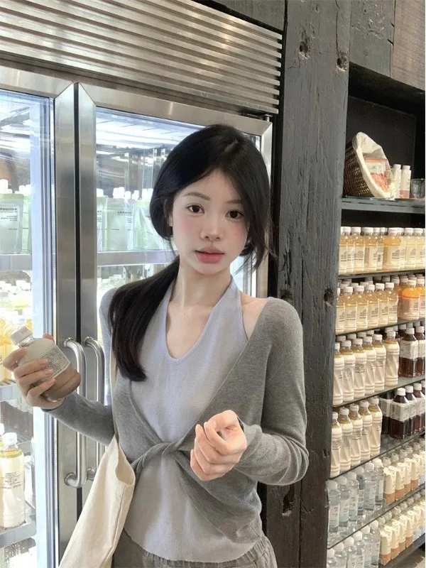 American Sle Casual Versatile Knitted Top Color Blo Ne Hanging Design Summer Autumn Faionable Loose Fit Soft Polyester
American Sle Casual Versatile Knitted Top Color Blo Ne Hanging Design Summer Autumn Faionable Loose Fit Soft Polyester