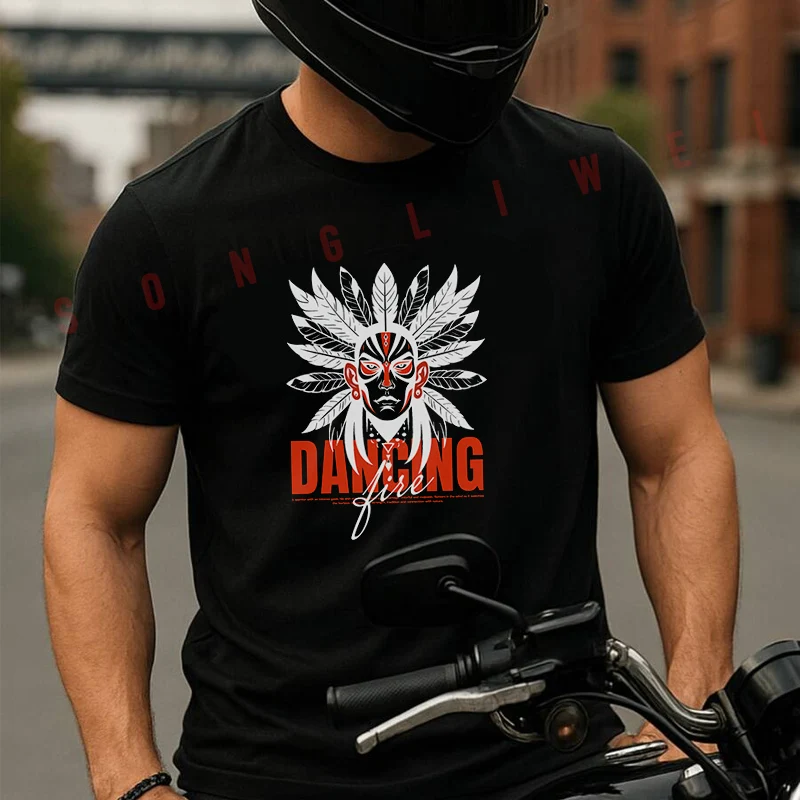 A Man With Feathers In His Hair And A Design Moto 100% Cotton T-Shirt Ultra Soft Round Neck Short Sleeve Tee For Men & Women
A Man With Feathers In His Hair And A Design Moto 100% Cotton T-Shirt Ultra Soft Round Neck Short Sleeve Tee For Men & Women