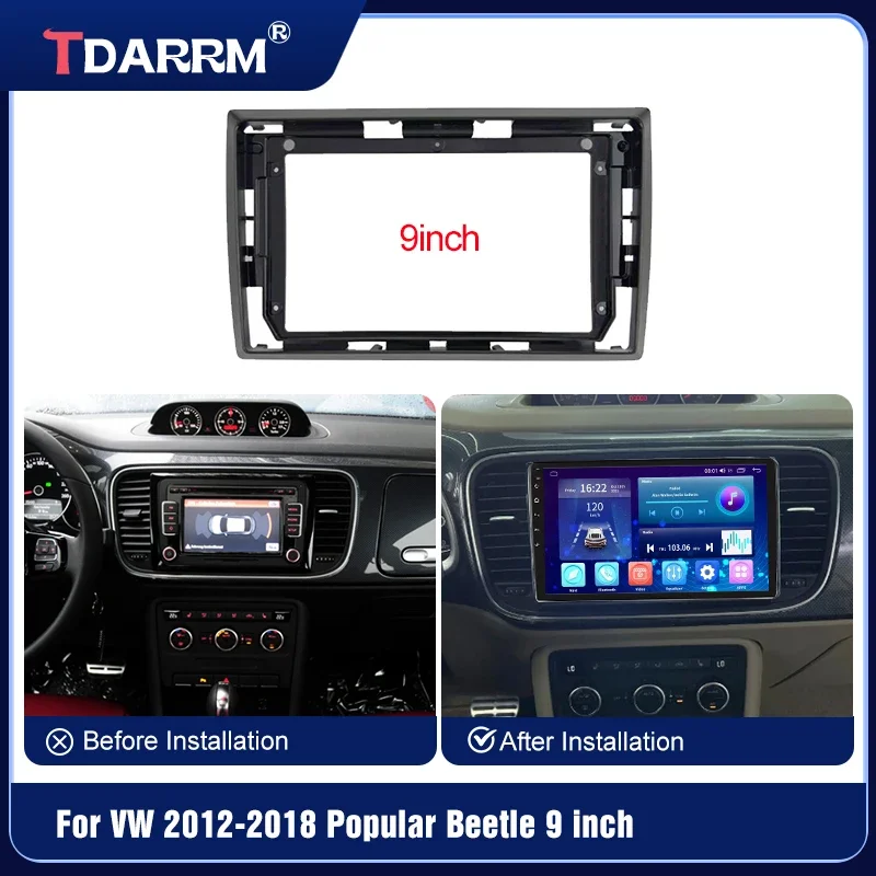 For VW 2012-2018 Popular Beetle Car DVD Frame Audio Dash Trim Kits Facia Panel Radio Player screen Frame 2 Din(9inch)
For VW 2012-2018 Popular Beetle Car DVD Frame Audio Dash Trim Kits Facia Panel Radio Player screen Frame 2 Din(9inch)
