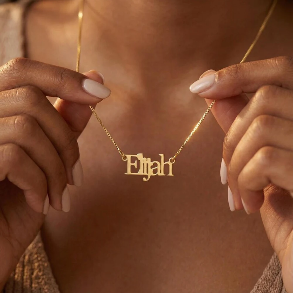 Custom Name Necklaces For Women Stainless Steel Box Chain Customized Necklace Pendant Female Personalized Neck Jewelry Gift
Custom Name Necklaces For Women Stainless Steel Box Chain Customized Necklace Pendant Female Personalized Neck Jewelry Gift