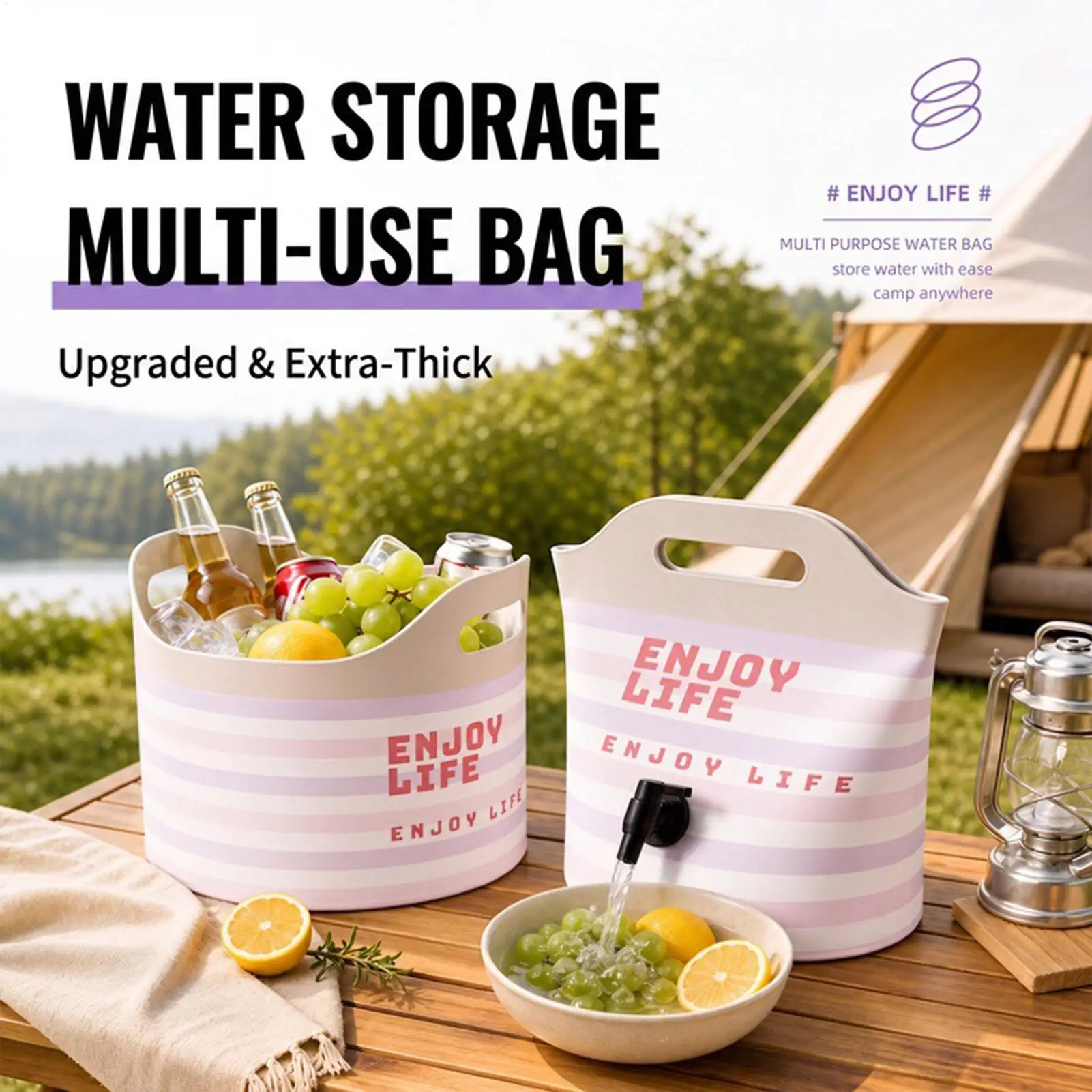 Water Bags for Camping 10L Leakproof Hydration Container Outdoor Water Storage Bag With Faucet for Outdoor Sports Hiking
Water Bags for Camping 10L Leakproof Hydration Container Outdoor Water Storage Bag With Faucet for Outdoor Sports Hiking