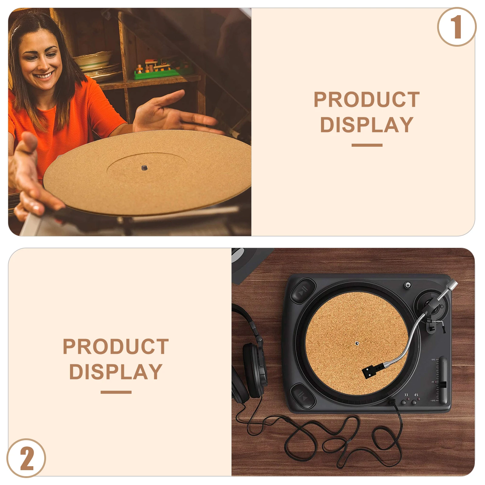3Pcs Cork Turntable Mats Groove Surface Recessed Design Stable Disc Pads Retro Record Player Supplies
3Pcs Cork Turntable Mats Groove Surface Recessed Design Stable Disc Pads Retro Record Player Supplies