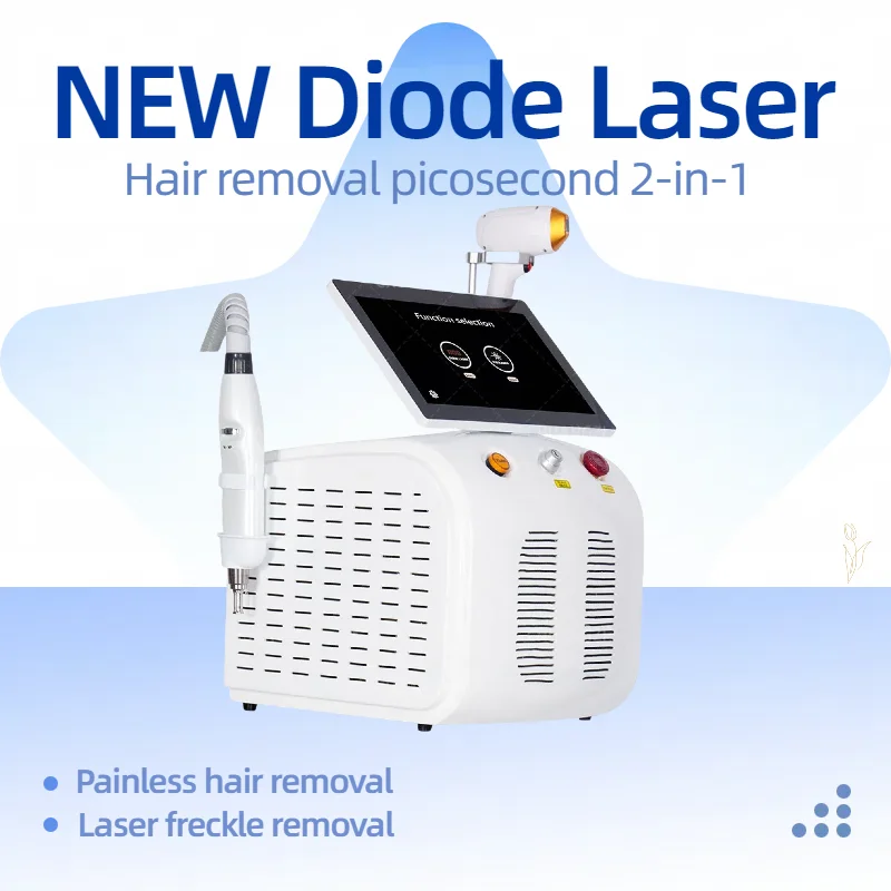 Professional 2 In 1 Diode Laser Picosecond 808NM Hair Removal Machine With 3 Wavelength Tattoo Removal Epilator Equipment HOT
Professional 2 In 1 Diode Laser Picosecond 808NM Hair Removal Machine With 3 Wavelength Tattoo Removal Epilator Equipment HOT