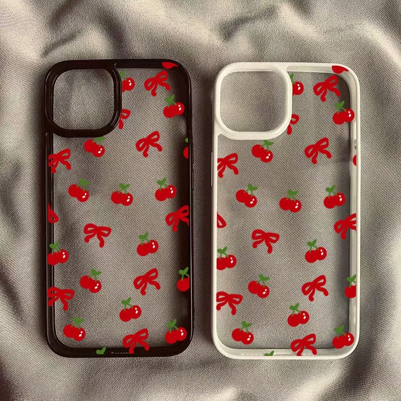 Red Cherry Bows Pattern Phone Case For iPhone 15 Pro Max Cases iPhone 7 8 Plus 11 12 13 14 16 Pro Max Mini X XR XS Clear Cover
Red Cherry Bows Pattern Phone Case For iPhone 15 Pro Max Cases iPhone 7 8 Plus 11 12 13 14 16 Pro Max Mini X XR XS Clear Cover