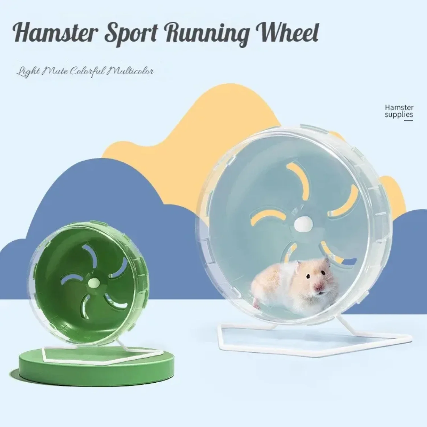 Enhancing indoor pet exercise time with a small, compact, and quiet rodent exercise wheel. Promote healthy and fun playful pet e
Enhancing indoor pet exercise time with a small, compact, and quiet rodent exercise wheel. Promote healthy and fun playful pet e