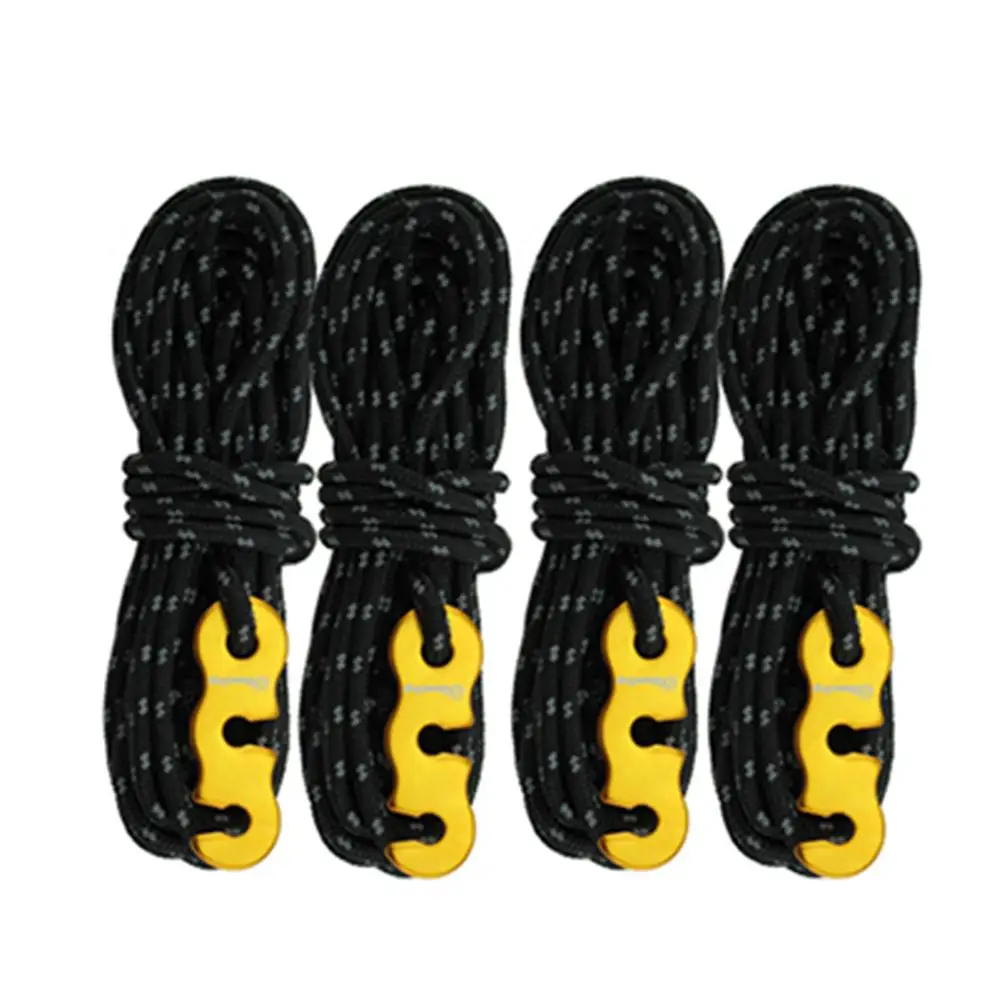 4 Pcs Portable Adjustable Fix Camping Rope Wind Buckle Tent Cord Heavy Guy Lines Black
4 Pcs Portable Adjustable Fix Camping Rope Wind Buckle Tent Cord Heavy Guy Lines Black