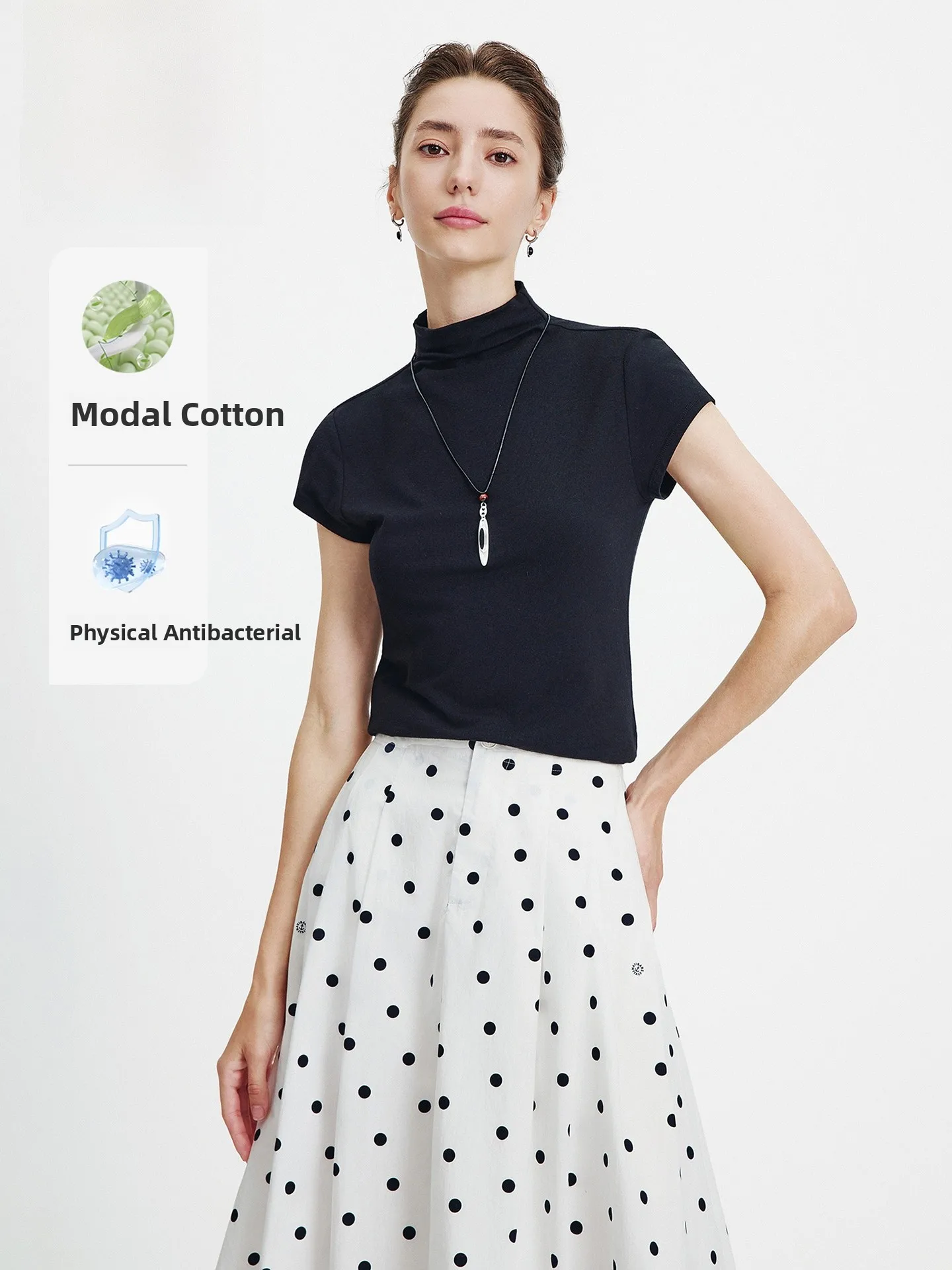 Navigare Slim Fit ort Sve High Collar Bla T-irt Women's Casual Sle Spring 2026 Faion Korean Sle Boat
Navigare Slim Fit ort Sve High Collar Bla T-irt Women's Casual Sle Spring 2026 Faion Korean Sle Boat