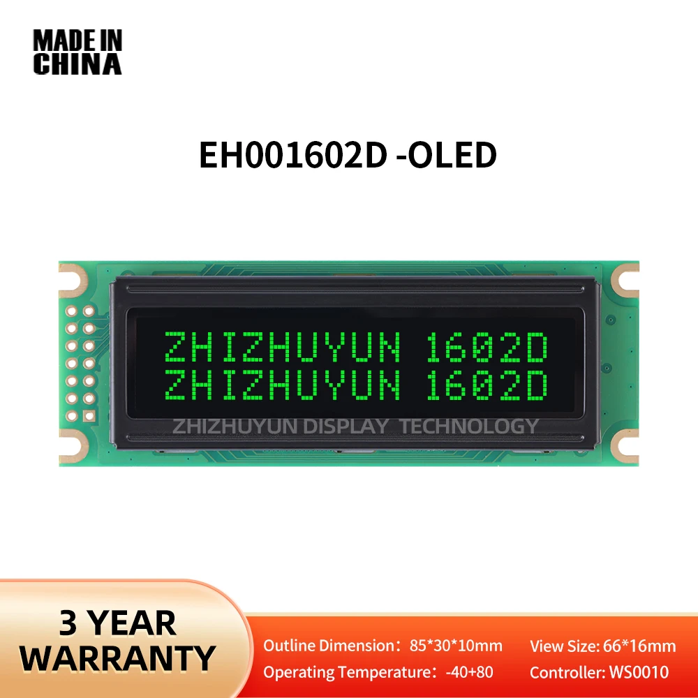 ЖК-модуль EH001602D 16*2 символа, ЖК-дисплей, LCM экран, черная пленка, зеленая буква, Рабочая температура-40 + 80
ЖК-модуль EH001602D 16*2 символа, ЖК-дисплей, LCM экран, черная пленка, зеленая буква, Рабочая температура-40 + 80