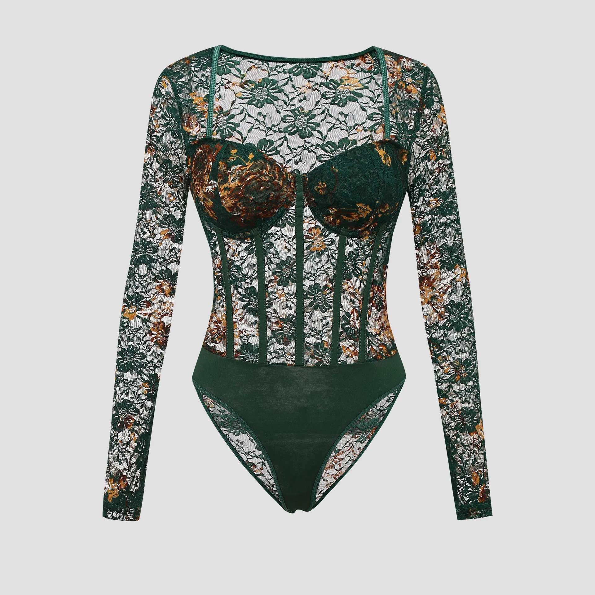 Sexy See Through Lace Long Sleeve Bodysuits for Women Square Neck Body Shaper Shapewear One Piece Jumpsuit Thongs Night Clubwear
Sexy See Through Lace Long Sleeve Bodysuits for Women Square Neck Body Shaper Shapewear One Piece Jumpsuit Thongs Night Clubwear