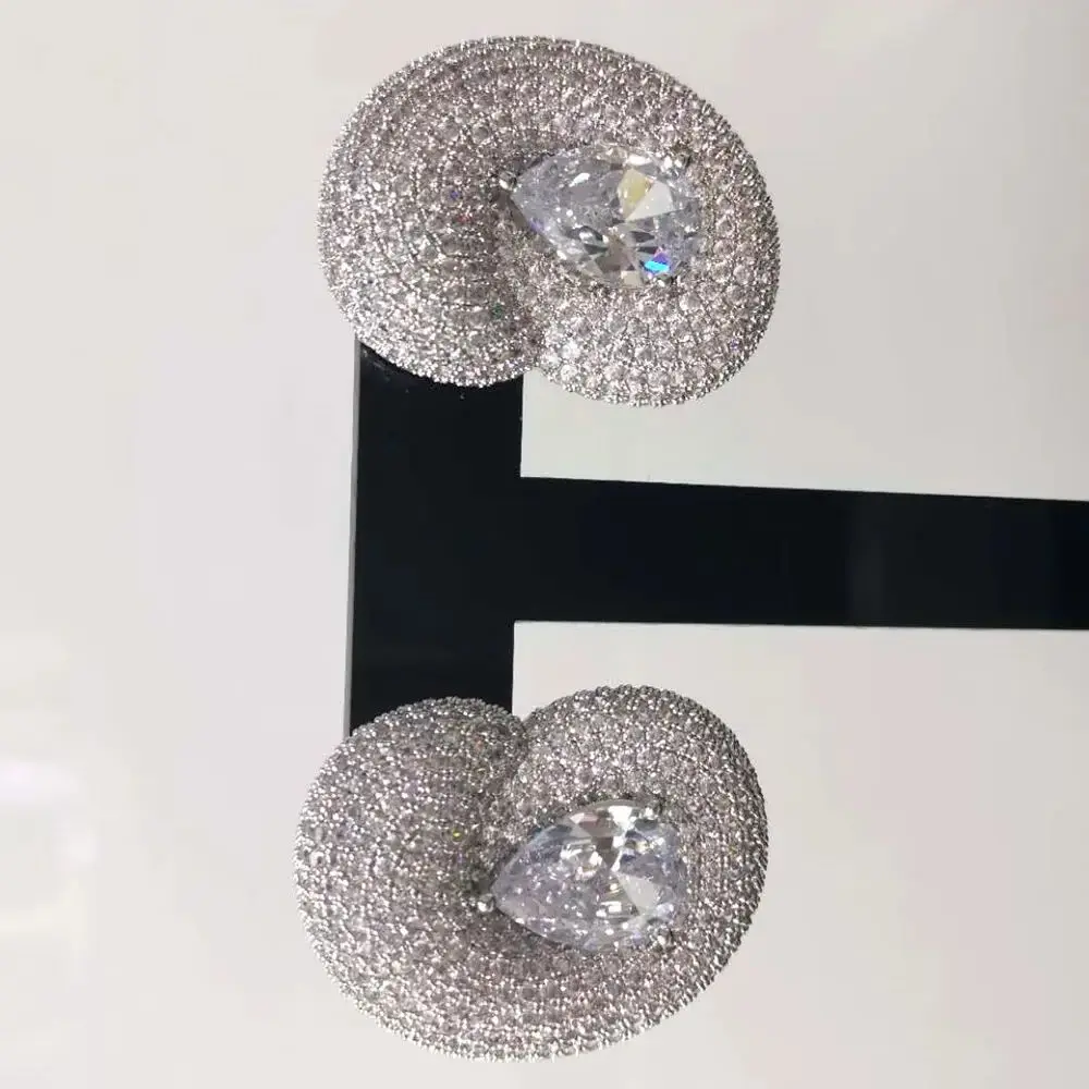 Soramoore New Charm Trendy Shiny Full CZ Earrings For Women Wedding Party Earrings Fashion Jewelry Lady Gift High Quality
Soramoore New Charm Trendy Shiny Full CZ Earrings For Women Wedding Party Earrings Fashion Jewelry Lady Gift High Quality