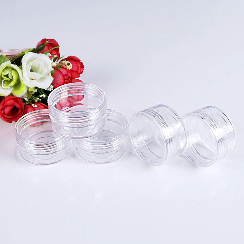 50pcs 5ml 5g Plastic Pot Jars Empty Tin Containers Portable Round Pot Bottles for Sequin Eyeshadow Makeup Face Cream
50pcs 5ml 5g Plastic Pot Jars Empty Tin Containers Portable Round Pot Bottles for Sequin Eyeshadow Makeup Face Cream