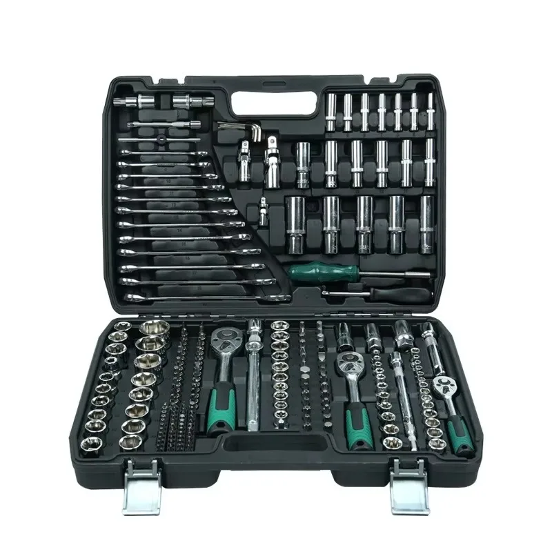 Wholesale 216 PCS Socket Set 1/4" , 3/8" & 1/2" Deep Standard Socket Wrench Tool Set Quick Release Handle Mechanics Tool Set
Wholesale 216 PCS Socket Set 1/4" , 3/8" & 1/2" Deep Standard Socket Wrench Tool Set Quick Release Handle Mechanics Tool Set