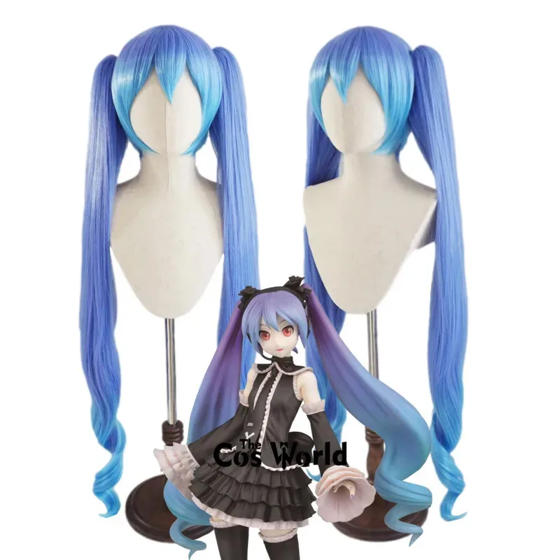 VOCALOID Miku Gothic 120cm Long Wavy Anime Cosplay Wigs Fiber Heat Resistant Synthetic Hair + Wig Cap 
VOCALOID Miku Gothic 120cm Long Wavy Anime Cosplay Wigs Fiber Heat Resistant Synthetic Hair + Wig Cap