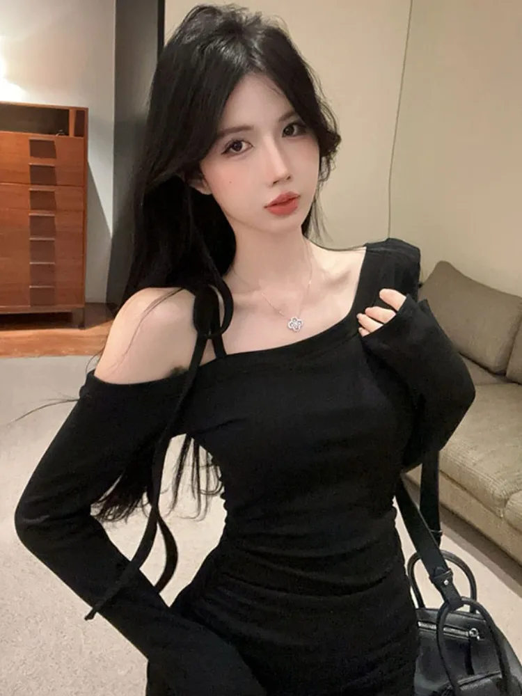 Asymmetric Long Sleeve Wrap Dress Design Sense Base Layering Autumn Winter Pure Desire Personality Commute Style Women's Dress
Asymmetric Long Sleeve Wrap Dress Design Sense Base Layering Autumn Winter Pure Desire Personality Commute Style Women's Dress
