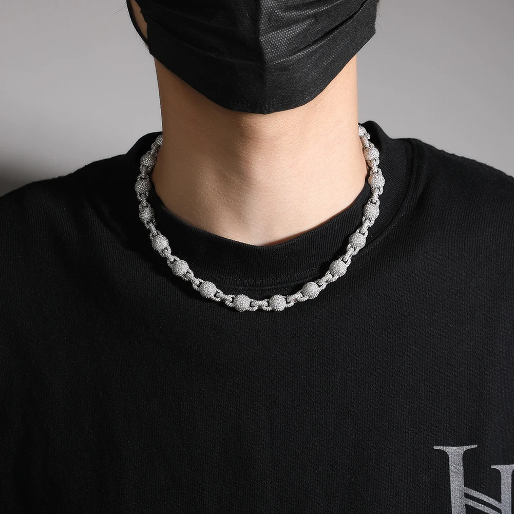 UWIN 10mm Round Beads Chain Necklaces for Women Men Iced Out Cubic Zirconia Link Chains Necklace Fashion Jewelry for Gift
UWIN 10mm Round Beads Chain Necklaces for Women Men Iced Out Cubic Zirconia Link Chains Necklace Fashion Jewelry for Gift