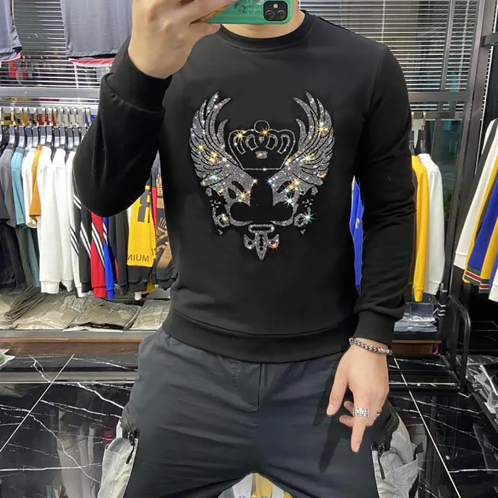 2023 New Winter Hoodies Mens Sweatshirts High Quality Rhinestones TOPS Quality 111
2023 New Winter Hoodies Mens Sweatshirts High Quality Rhinestones TOPS Quality 111