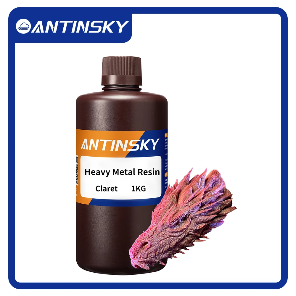 Antinsky Heavy Metal Resin Metallic-colored for DLP LCD resin 3d printer 405nm 1kg 3d printing material Liquid 3d resin
Antinsky Heavy Metal Resin Metallic-colored for DLP LCD resin 3d printer 405nm 1kg 3d printing material Liquid 3d resin