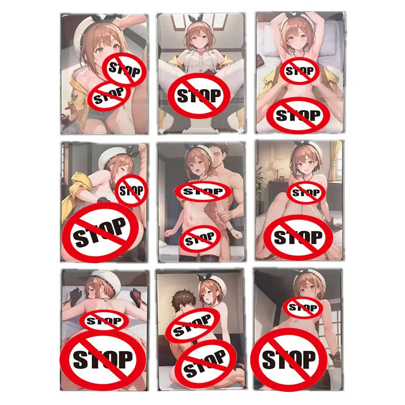 9Pcs/set Homemade Classic Game Cards Lysa’s Alchemy Workshop Ryza Sexy Nude Card ACG Toy Gift DIY Game Anime Collection Card
9Pcs/set Homemade Classic Game Cards Lysa’s Alchemy Workshop Ryza Sexy Nude Card ACG Toy Gift DIY Game Anime Collection Card