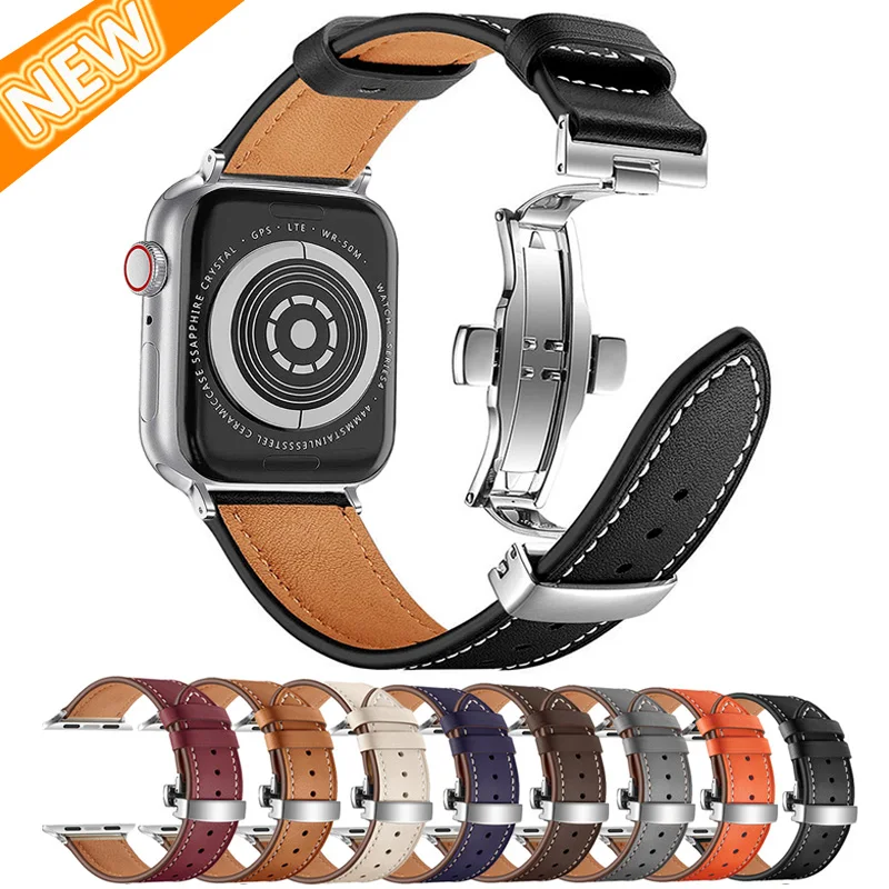 Кожаный ремешок для Apple watch band 45 мм 41 мм 44 мм 40 мм 42 мм 38 мм ultra 49 мм, роскошный браслет для часов iWatch series SE 8 7 6 5 4
Кожаный ремешок для Apple watch band 45 мм 41 мм 44 мм 40 мм 42 мм 38 мм ultra 49 мм, роскошный браслет для часов iWatch series SE 8 7 6 5 4