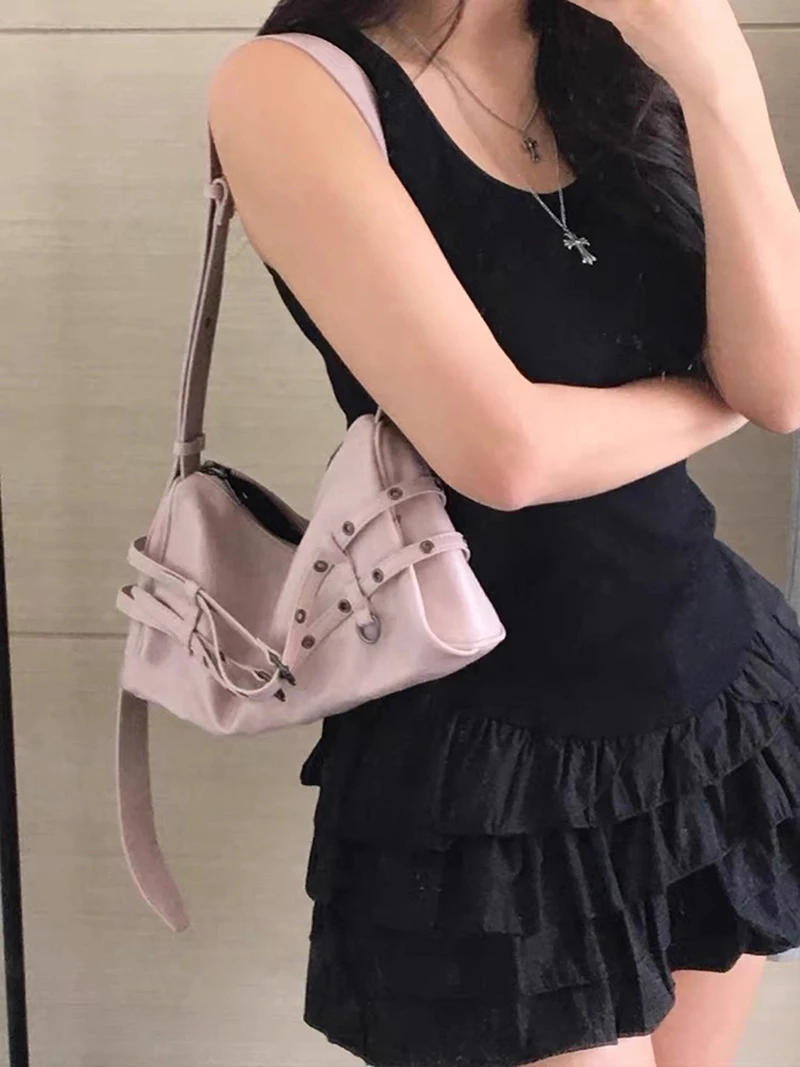Fashion Buckle Design Shoulder Bag Soft PU Leather Womens' Bag New Handbags and Purses Black Underarm Bags for Women Clutch
Fashion Buckle Design Shoulder Bag Soft PU Leather Womens' Bag New Handbags and Purses Black Underarm Bags for Women Clutch