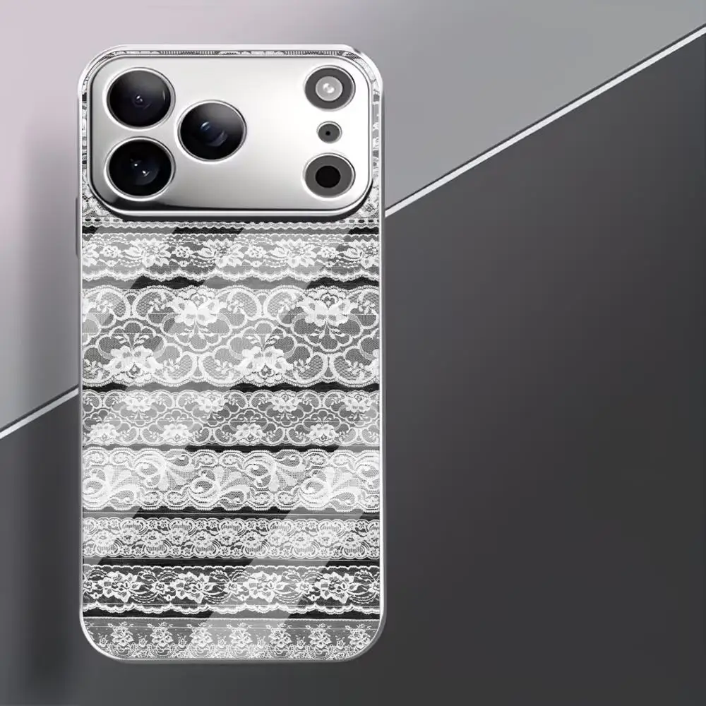 Premium Black White Lace phone case mobile phones for iphone 17 pro max cover Glass for iPhone 17、16、15、14、13、12、11pm Pro Plus
Premium Black White Lace phone case mobile phones for iphone 17 pro max cover Glass for iPhone 17、16、15、14、13、12、11pm Pro Plus