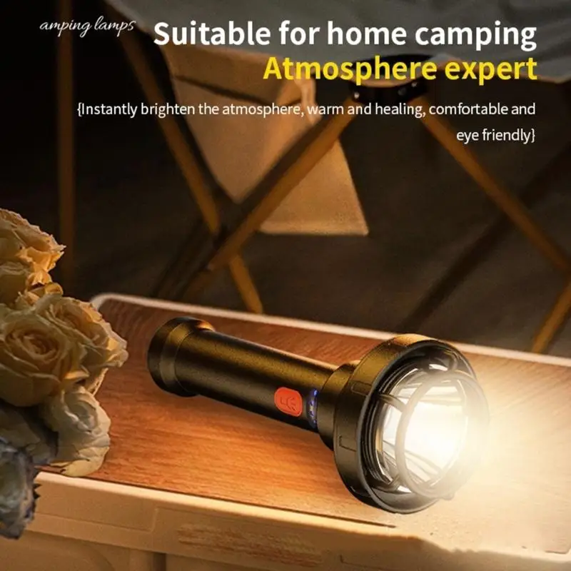 Rechargeable Waterproof Flashlight with LED Work Light Perfect for Night Fishing Caving and Outdoor Exploration M4YD
Rechargeable Waterproof Flashlight with LED Work Light Perfect for Night Fishing Caving and Outdoor Exploration M4YD