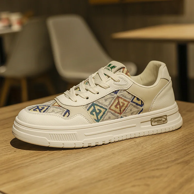 National Style Beige Skateboard Shoes Men Comfortable Low-cut Original Men's Sneakers Fashion Breathable Casual Sneakers For Men
National Style Beige Skateboard Shoes Men Comfortable Low-cut Original Men's Sneakers Fashion Breathable Casual Sneakers For Men