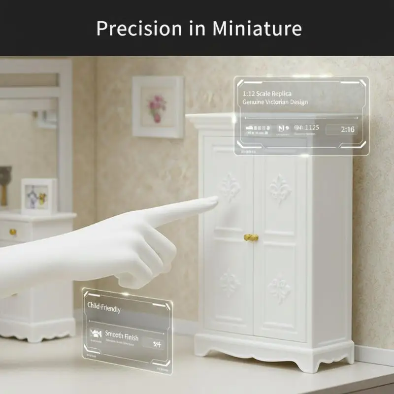 1:12 Scale Dollhouse Miniature Wardrobe Model for Kids House Decor Printed Furniture Accessories Bedroom Ornament Play
1:12 Scale Dollhouse Miniature Wardrobe Model for Kids House Decor Printed Furniture Accessories Bedroom Ornament Play