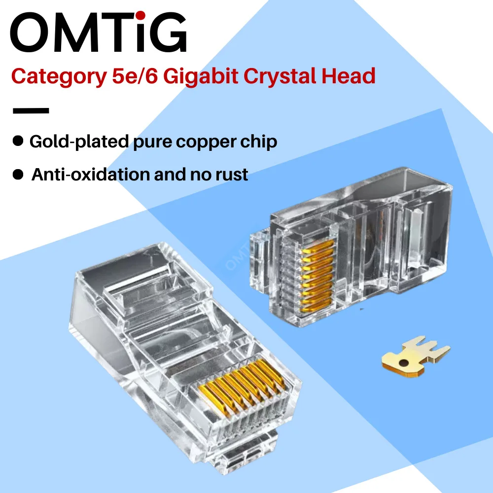 10/100Pcs RJ-45 Network Cable Module Crystal Plug CAT-5/5e 8-core Gold-plated Ethernet Connector
10/100Pcs RJ-45 Network Cable Module Crystal Plug CAT-5/5e 8-core Gold-plated Ethernet Connector