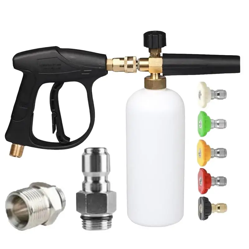Adjustable High Pressure Snow Foam Sprayer Portable Car Washer Reusable Household Foam Sprayer Adjustable High Pressure Washer
Adjustable High Pressure Snow Foam Sprayer Portable Car Washer Reusable Household Foam Sprayer Adjustable High Pressure Washer