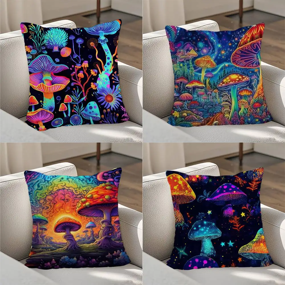 Neon Colorful Mushroom Pillow Case Luxury Double-sided For Car Pillows 45x45 Cushions Cover Home And Decoration Sofa Pillowcase
Neon Colorful Mushroom Pillow Case Luxury Double-sided For Car Pillows 45x45 Cushions Cover Home And Decoration Sofa Pillowcase