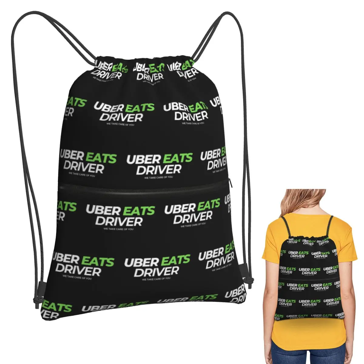 Uber Eats Driver Logo Food Delivery Driver Backpacks Casual Drawstring Bags Shoes Bag Book Bags for Man Woman School
Uber Eats Driver Logo Food Delivery Driver Backpacks Casual Drawstring Bags Shoes Bag Book Bags for Man Woman School