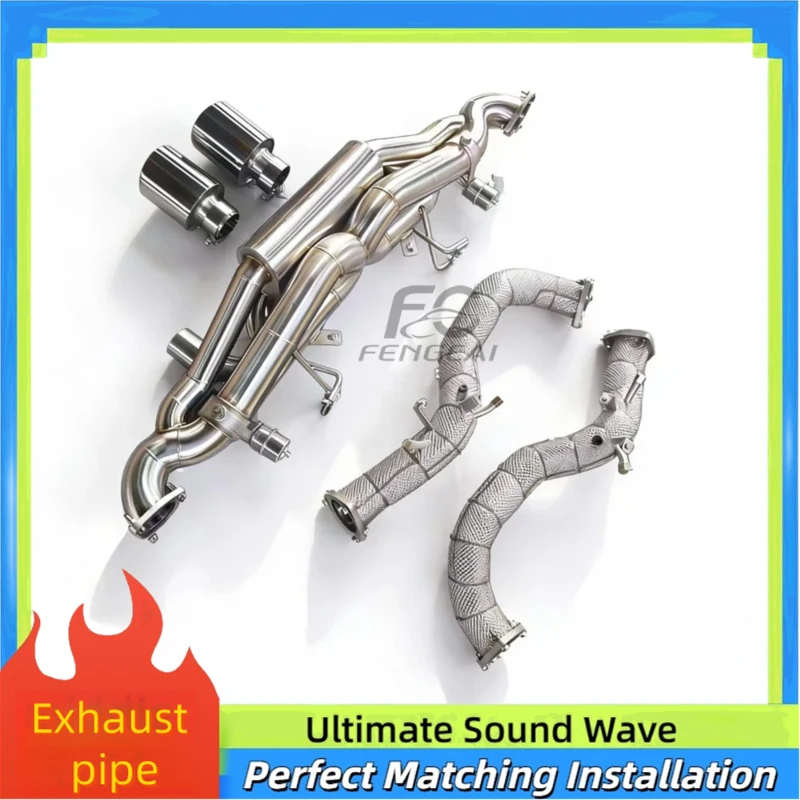 Stainless Steel Downpipe and Vavel Muffler Catback Exhaust Pipes for Porsche 718 GT4 4.0L Racing Valve Exhaust Exhaust System
Stainless Steel Downpipe and Vavel Muffler Catback Exhaust Pipes for Porsche 718 GT4 4.0L Racing Valve Exhaust Exhaust System