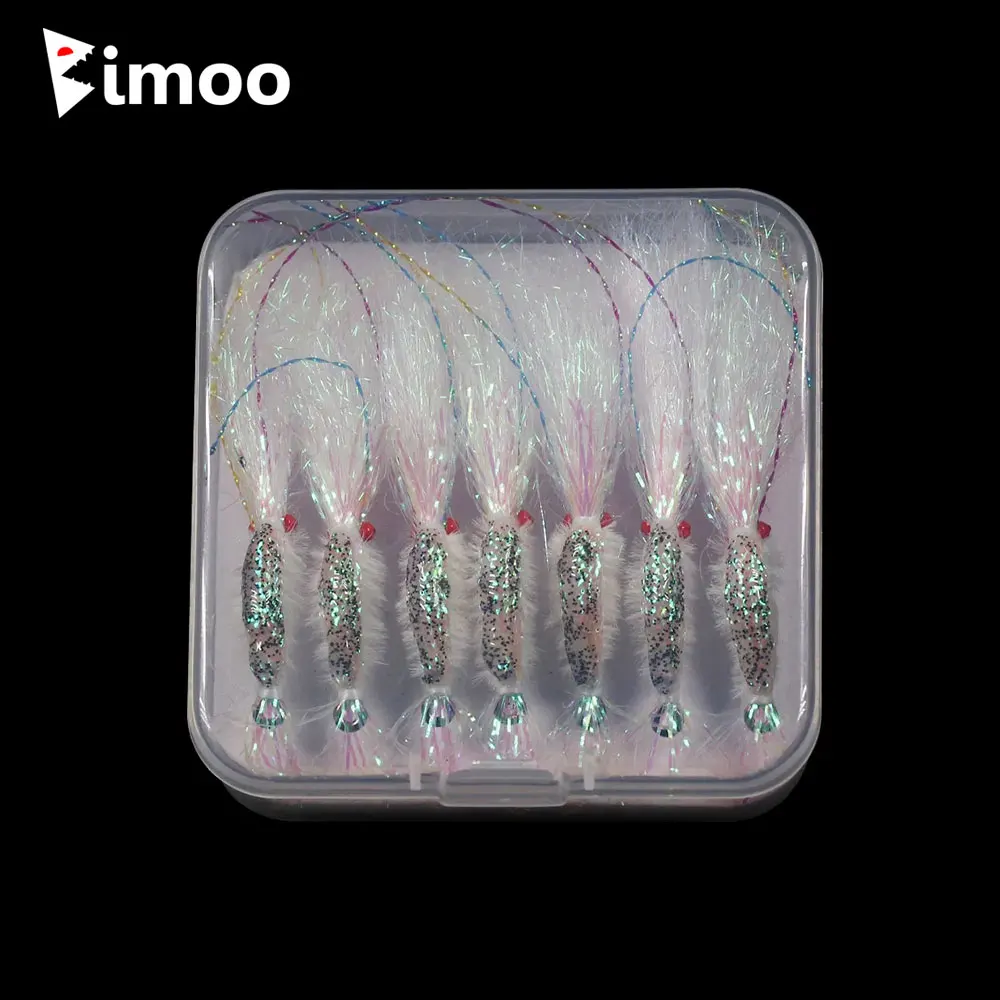 Bimoo 7PCS #4~#16 Luminous Flash Saltwater Shrimp Fly Fast Sink Shrimps Lures Trout Salmon Redfish Freshwater Fishing Lures Bait
Bimoo 7PCS #4~#16 Luminous Flash Saltwater Shrimp Fly Fast Sink Shrimps Lures Trout Salmon Redfish Freshwater Fishing Lures Bait