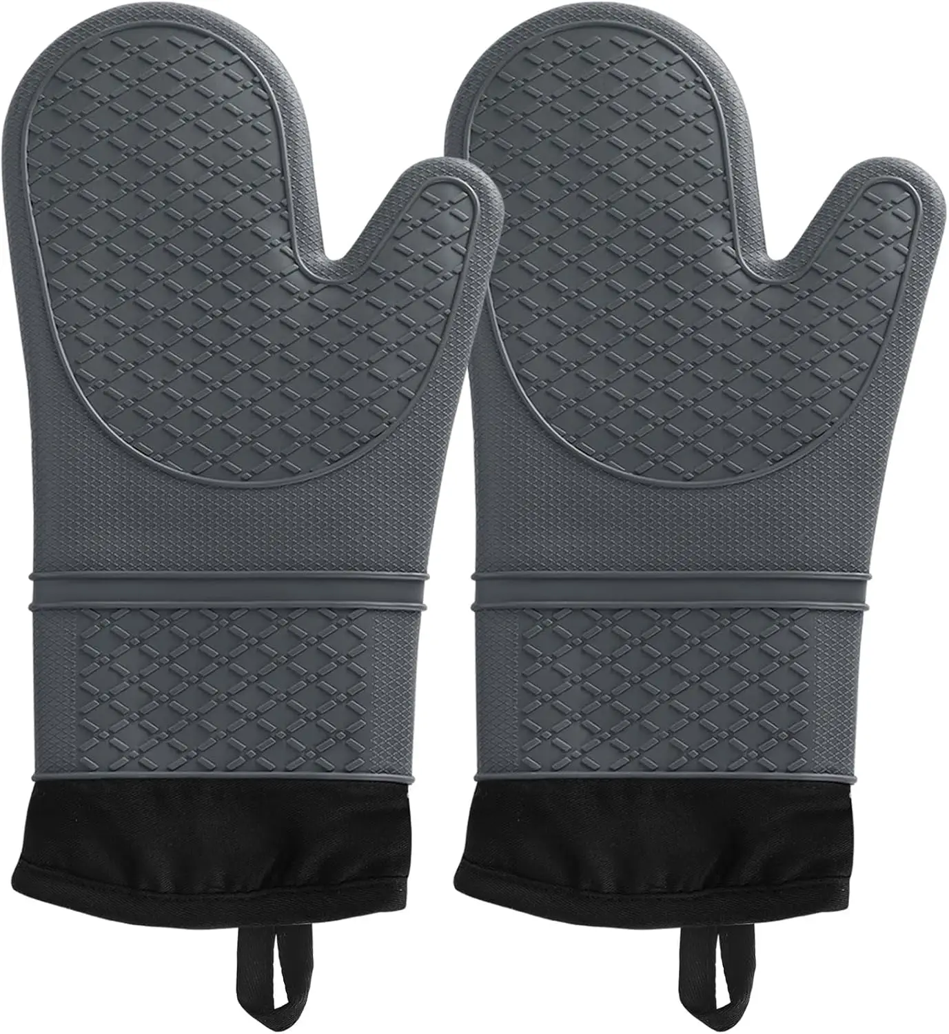 2Pcs Silicone Oven Mitts, Waterproof Non-Slip, Heat Resistant to 500°F, 13 Inches Grey
2Pcs Silicone Oven Mitts, Waterproof Non-Slip, Heat Resistant to 500°F, 13 Inches Grey