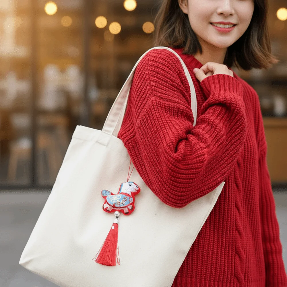 Creative Embroidery Horse Pendant Mascot Soft Horse Keychain Kawaii Chinese Style Cartoon Steed Year of Horse
Creative Embroidery Horse Pendant Mascot Soft Horse Keychain Kawaii Chinese Style Cartoon Steed Year of Horse